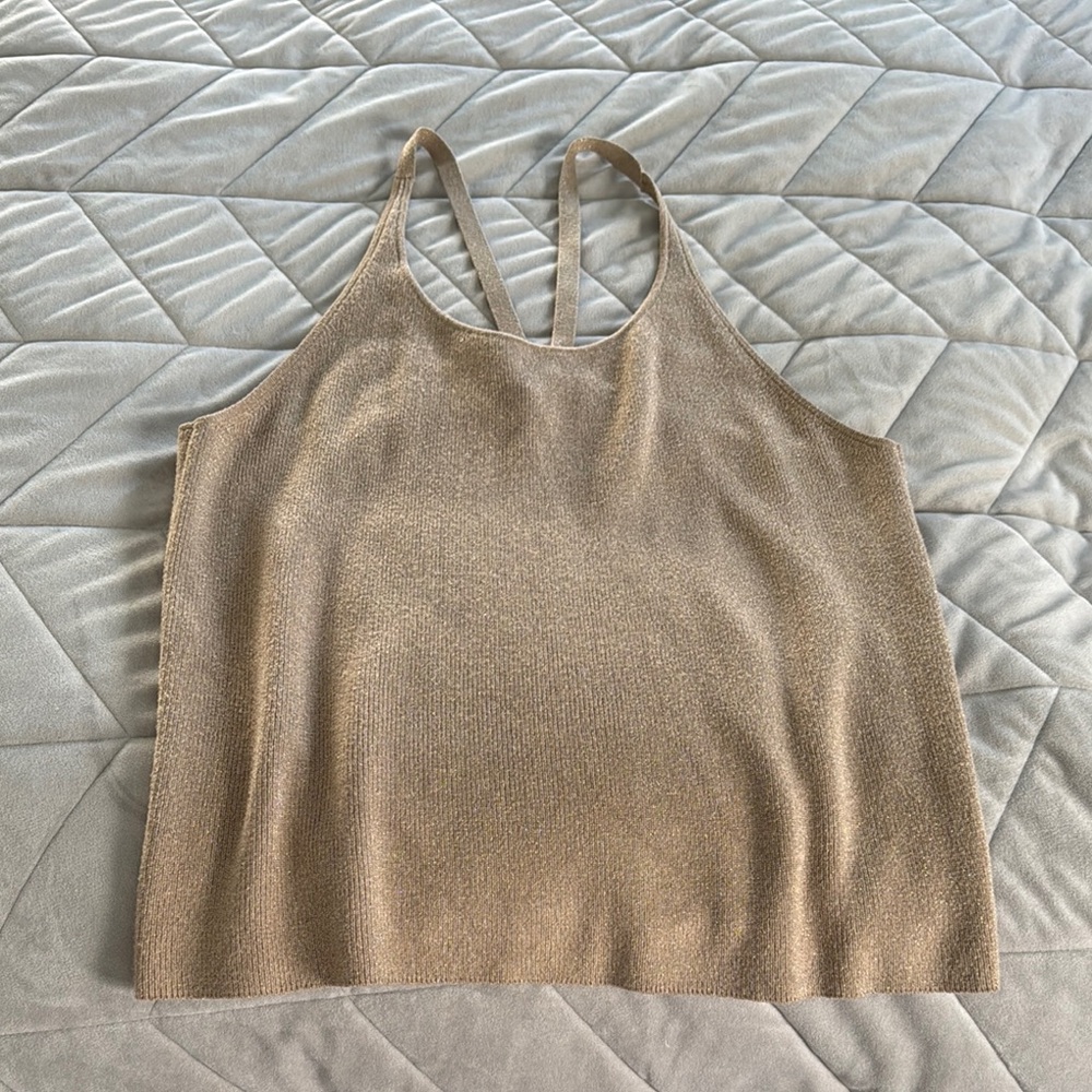 Banana Republic Tan/Gold Women's  Tank